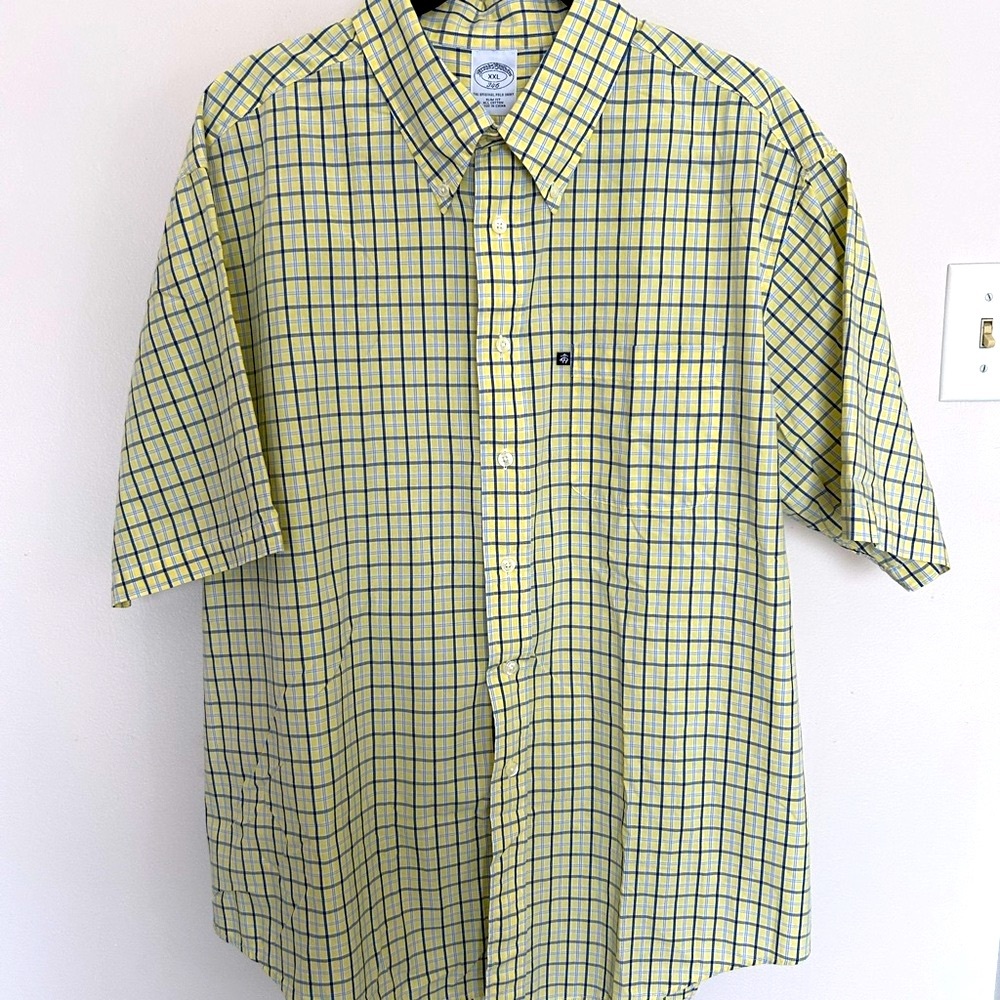 Brooks Brothers 346 short sleeve button down shirt-size XXL